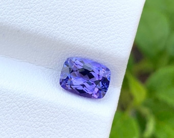 Natürlicher Tansanitkissenform Halbedelstein aus Tansania für Schmuck, 1,81 cts