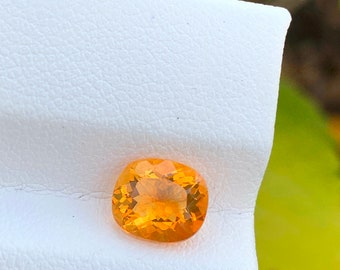 Natural fire opal ( mexican opal ) semiprecious gemstone from mexico 1.03 cts loose gemstone for jewelry.