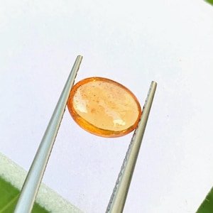 Natural spessartine garnet oval shape cabochon 2.01 cts , mandarin garnet , loose gemstone for jewelry