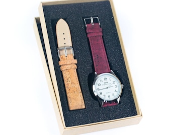 Natural Cork watch Unisex/ Cork Fashion Watch