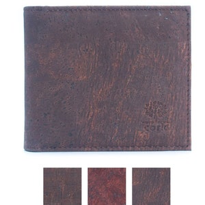 Cork Pattern slim card wallets / Vegan slim card wallet / Vegan leather