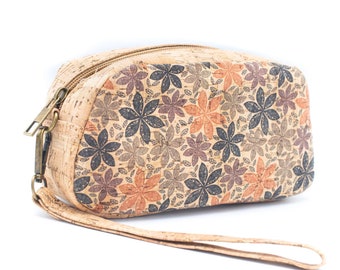 Ethnic Printed Cork Sling Bag - Natural cork handbag / Vegan messenger bag / Eco friendly bag