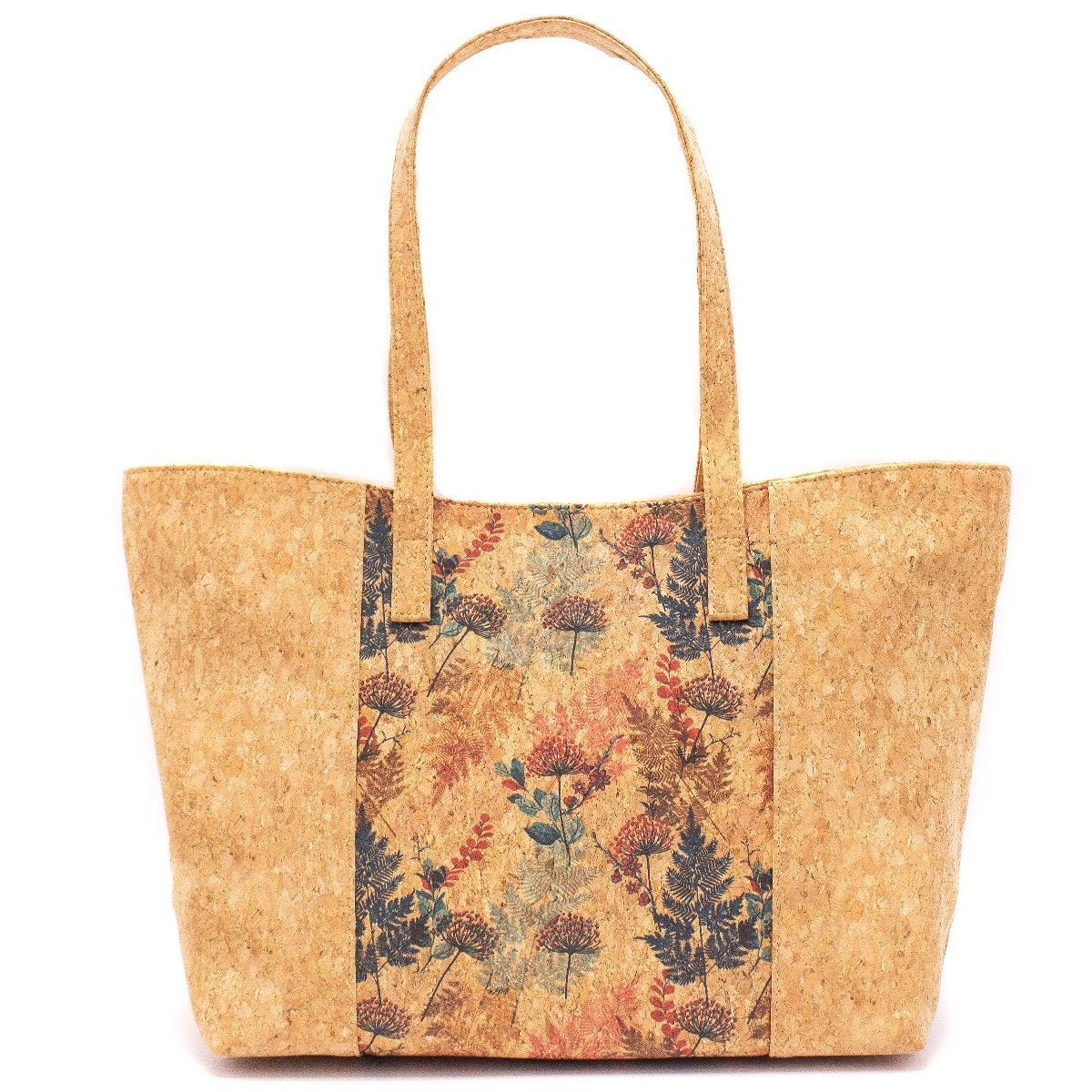 Vegan Cork Fabric Bag Natural Cork Handbag Made With Cork Etsy