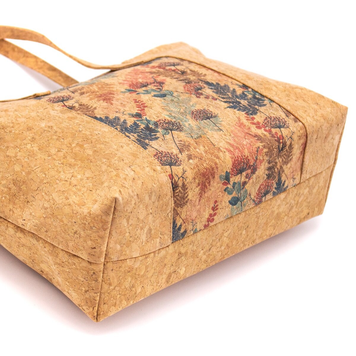 Vegan Cork Fabric Bag Natural Cork Handbag Made With Cork Etsy