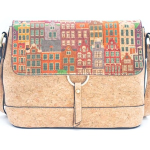 Bodycross Cork Lady bag Patrón de Flores Patrón de Flores - Bolso de mujer