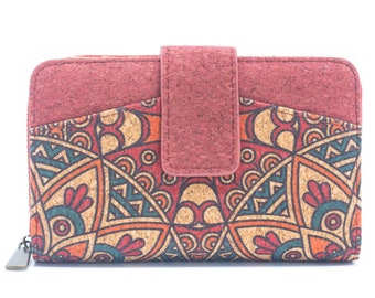 Cork Women's Card Wallet/ Vegan Wallet/ Vegan Leather