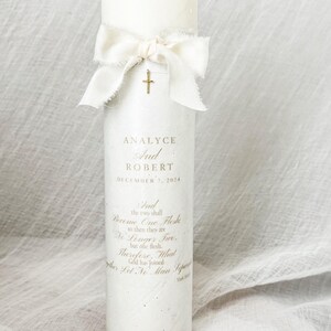 Bible Verse Unity Candle Christian Unity Elegant Unity Candle Set Set ...