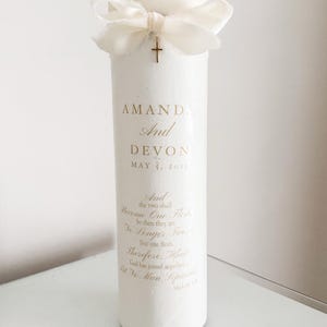 Bible Verse Unity Candle Christian Unity Elegant Unity Candle Set Set ...