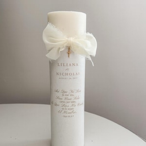 Bible Verse Unity Candle Christian Unity Elegant Unity Candle Set Set ...