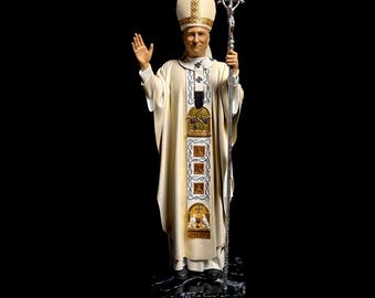 【中古】 New Church Popes Pope Leo XIV Statue – First Hand-painted Figurine of the New