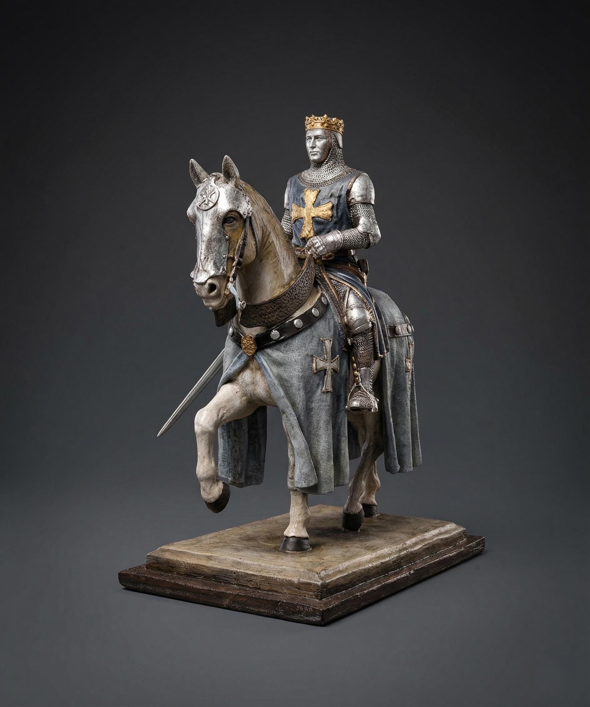 Exquisite Baldwin IV Statue: A Tribute to the King of Jerusalem - Etsy