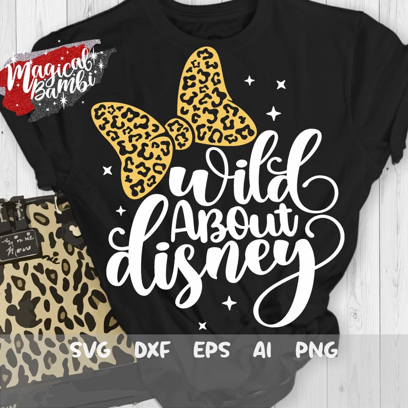 Cut File Leopard Svg Animal Kingdom Svg Disney Vacation Shirt Svg Minnie Leopard Ribbon Svg Family Trip Svg Wild About Disney Svg Art Collectibles Drawing Illustration Agencjapanaceum Pl