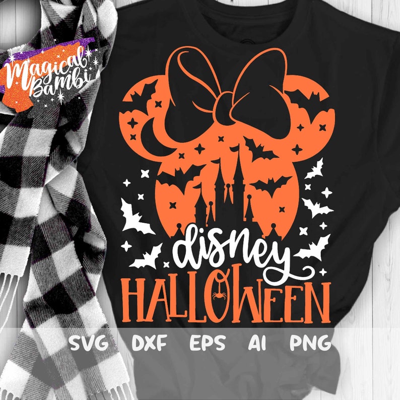 Download Disney Halloween Svg Halloween Castle Svg Minnie Head Bats ...