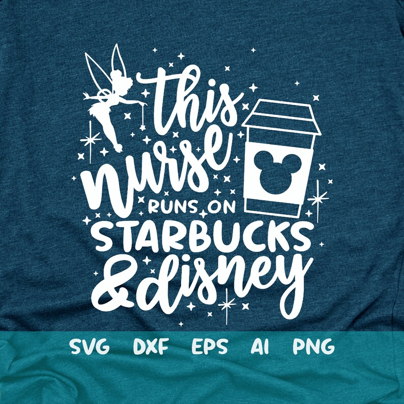 Download This Nurse runs on Coffee and Disney Svg Mickey Coffee Svg ...