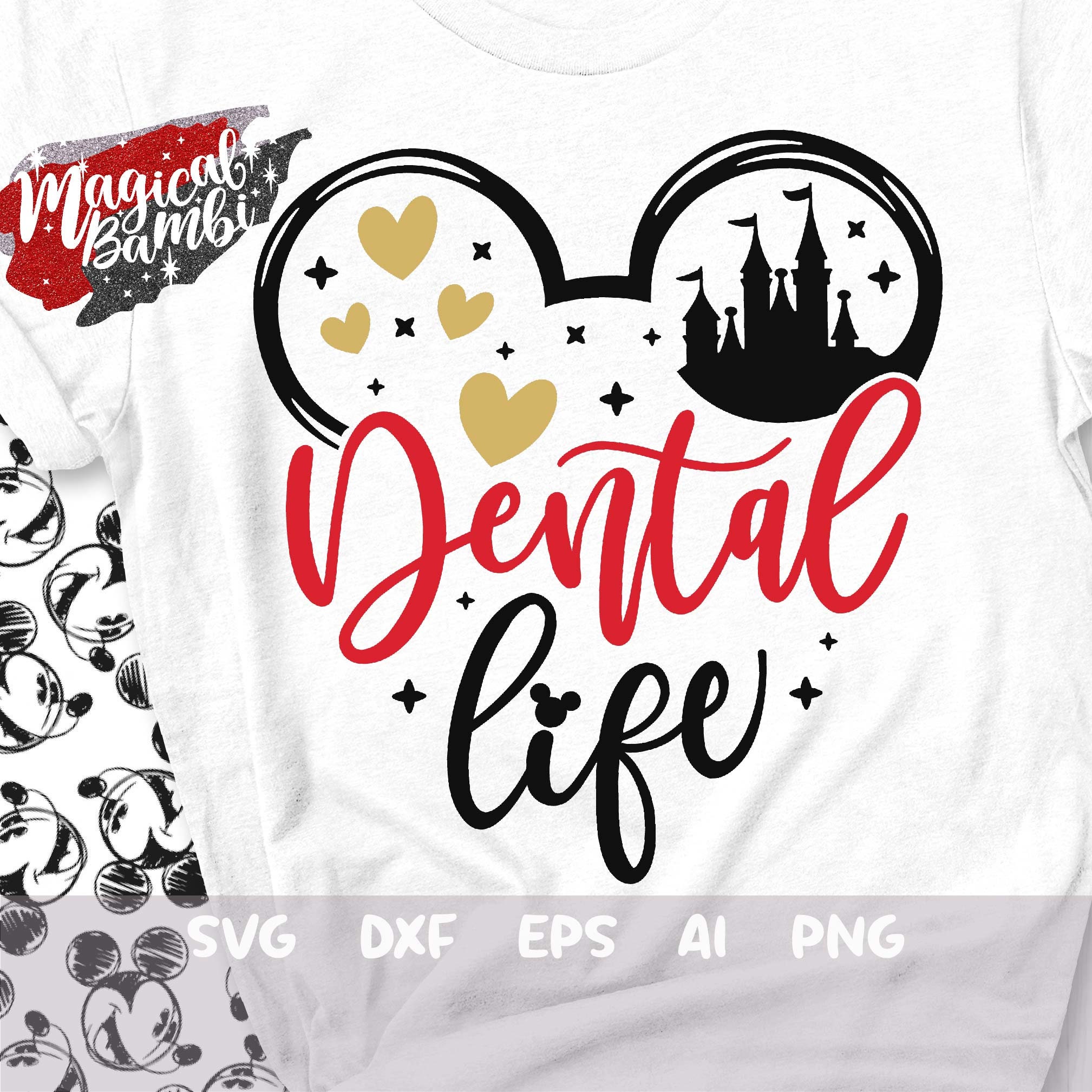 Mouse Dental Life SVG, Minnie Mouse Dental Life SVG