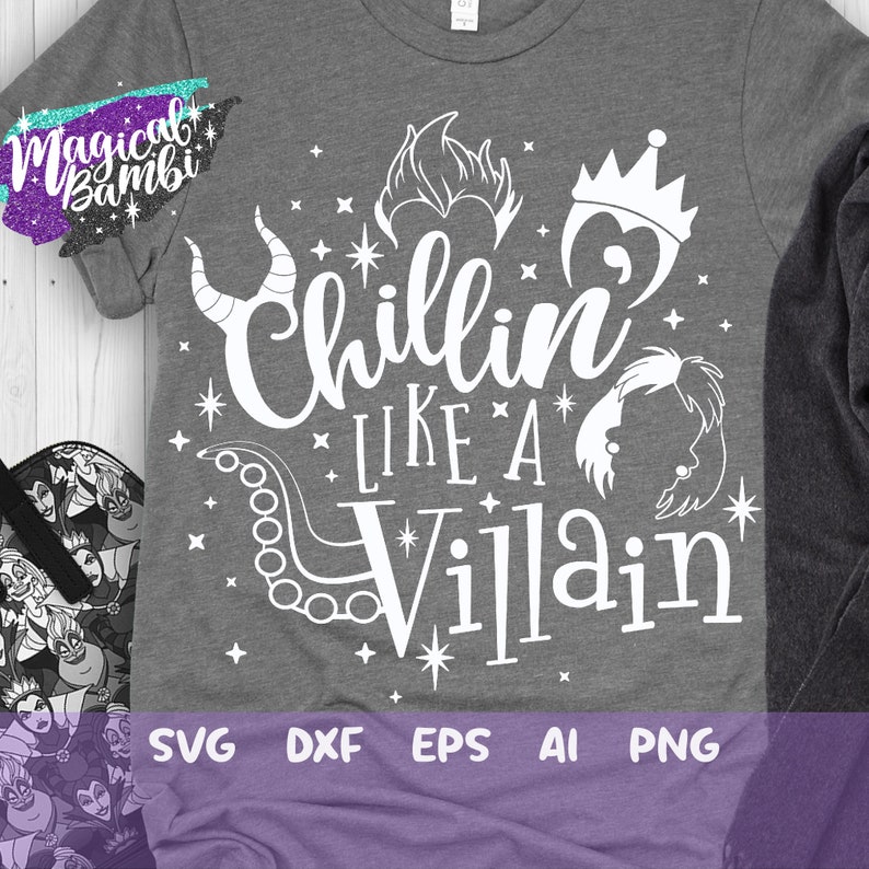 Download Chillin Like a Villain Svg Disney Villains Svg Villains ...