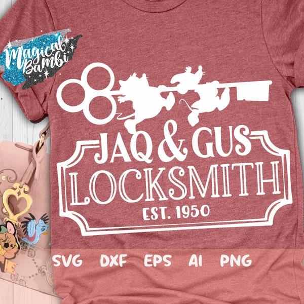 Jaq and Gus Locksmith Svg, Cinderella Quote Svg, Disney Hand Lettered Svg, Disney Cut File Svg, Dxf, Eps, Png
