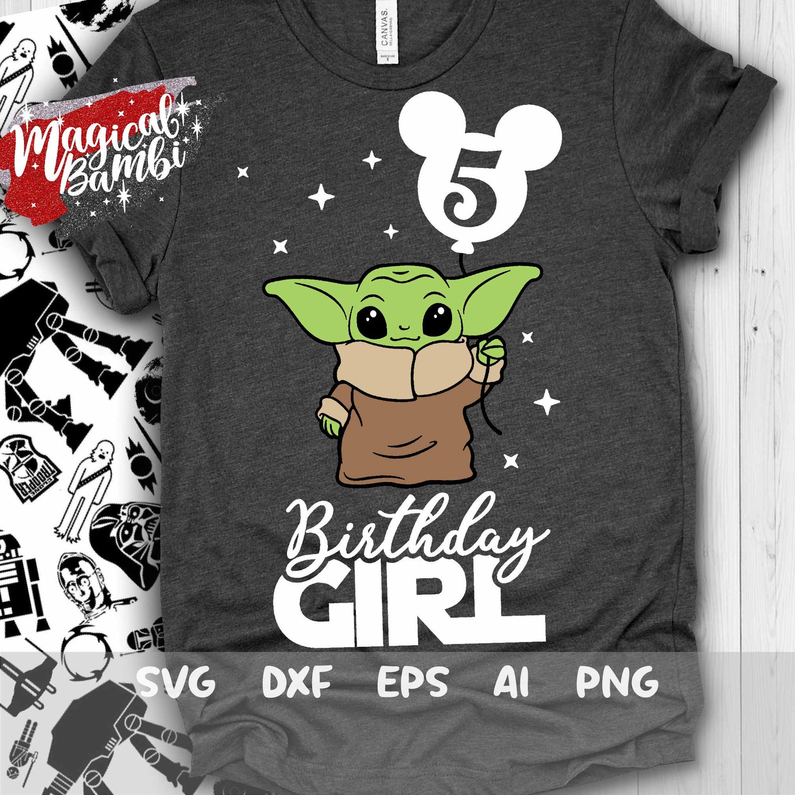 Download Yoda Fifth Birthday Svg 5th Birthday Yoda Svg Birthday ...