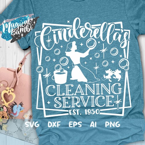 Cleaning Service Svg, Glass Slipper Svg, Princess Quote Svg, Hand Lettered Svg, Cut File Svg, Dxf, Eps, Png