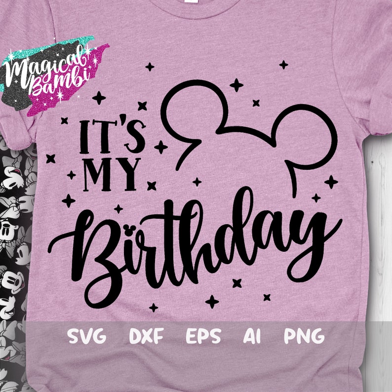 Download It's my Birthday Svg Mickey Shirt Svg Birthday Girl Svg | Etsy