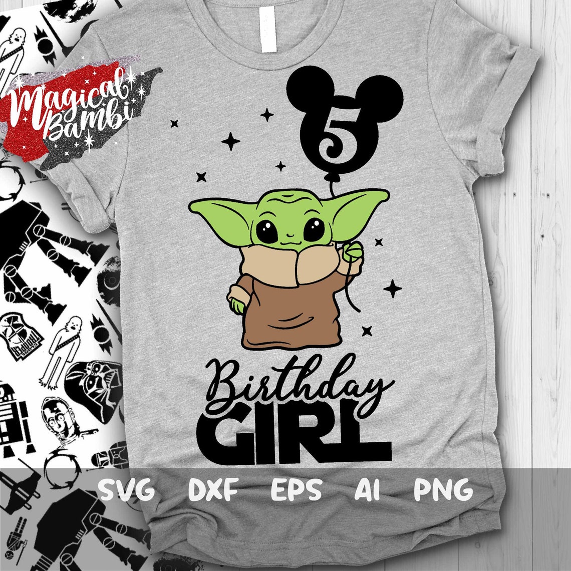 Download Yoda Fifth Birthday Svg 5th Birthday Yoda Svg Birthday ...