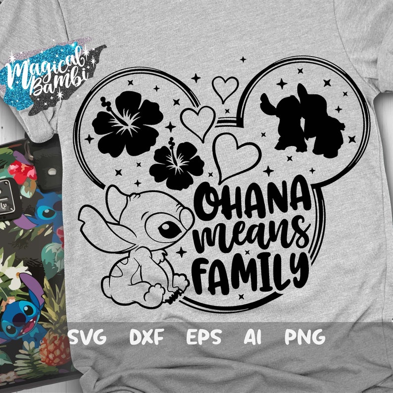 Download Dxf Disney Quote Svg Ohana Means Family Svg Cut File Svg Stitch Qoute Svg Lilo Stitch Svg Png Eps Digital Drawing Illustration Tripod Ee