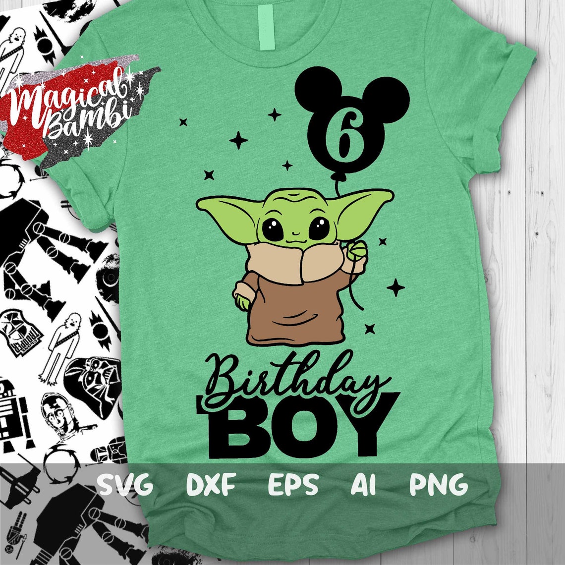 Download Yoda Sixth Birthday Svg 6th Birthday Yoda Svg Birthday Boy | Etsy