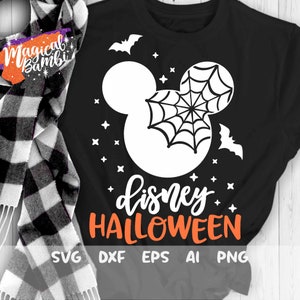 Spider Mouse SVG, Mouse Head Svg, Halloween Mouse Svg, Halloween Svg, Halloween Trip Svg, Mouse Ears Cut files Svg, Dxf, Png,
