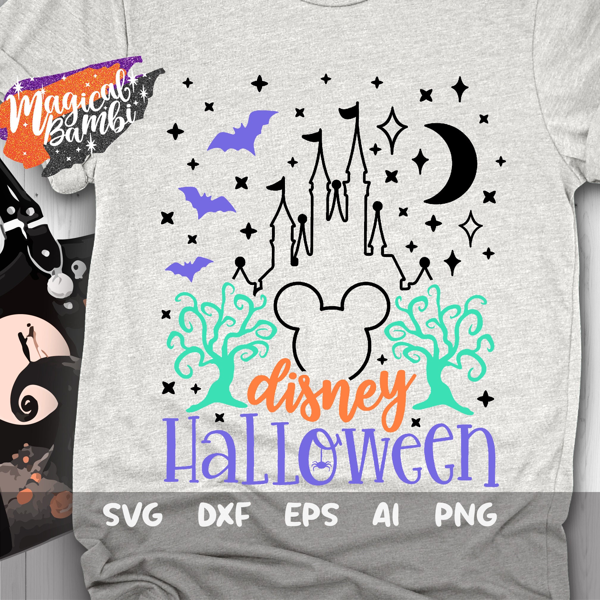 Halloween Castle Svg Disney Halloween Svg Cortar archivos | Etsy