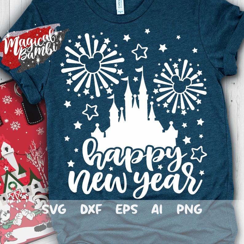 Happy New Year Svg Disney Holidays Svg Disney New Year Svg ...