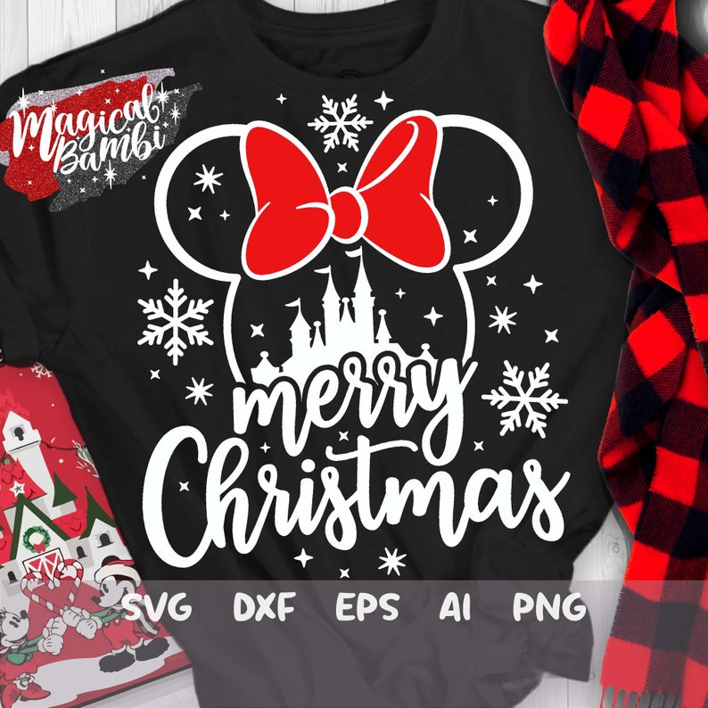 Download Disney Christmas Svg Merry Christmas Castle Svg Disney ...