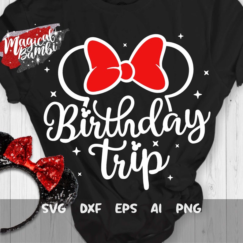 Birthday Trip Svg Disneyland Birthday Svg Disney Bday Trip Etsy