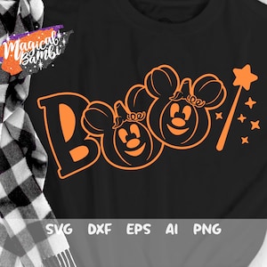 Boo Svg, Halloween Castle Svg, Halloween Svg, Pumpkin Mouse Svg, Trip Svg, Mouse Ears Svg, Pumpkin Svg, Dxf, Png