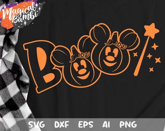 Boo Svg, Halloween Castle Svg, Halloween Svg, Pumpkin Mouse Svg, Trip Svg, Mouse Ears Svg, Pumpkin Svg, Dxf, Png