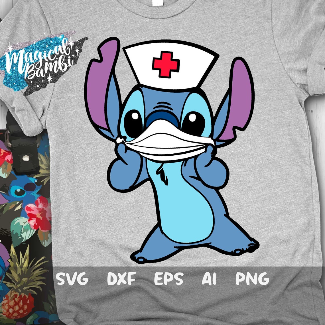 Stitch Nurse Svg Disney Nurse Svg Disney Health Care Svg Etsy