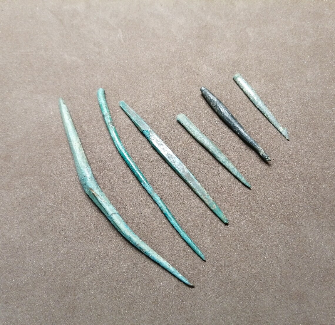 6 Ancient Medieval Viking awl for leather. Viking needle. Etsy