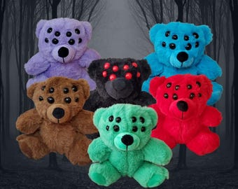 Plush Creepy Spider Bear - Scary Gift