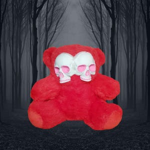 Plush Two Faced Creepy Teddy Bear - Cryptic Critter