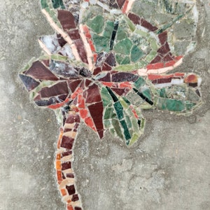 Mosaico fatto a mano Pianta Grassa in marmo e pietra zdjęcie 3