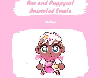 Bee and Puppycat Animated Deckard Scared Emote for Discord/Twitch/YouTube/Etc.