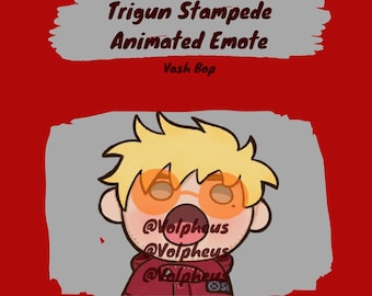 Trigun Stampede Vash The Stampede Single Animated Emote For Discord, Youtube, Twitch, Streaming, Etc