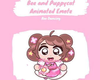 Bee and Puppycat Animated Dancing Bee Emote for Discord/Twitch/YouTube/Etc.
