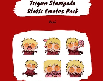 Trigun Stampede Vash The Stampede Emotes For Discord, Youtube, Twitch, Streaming, Etc (not animated)