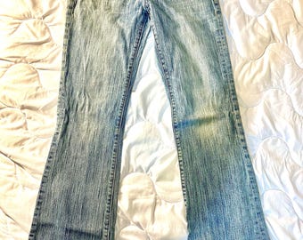 Pantalones vaqueros American Eagle Outfitters, talla 4, corte recto, estilo hipster, Y2K