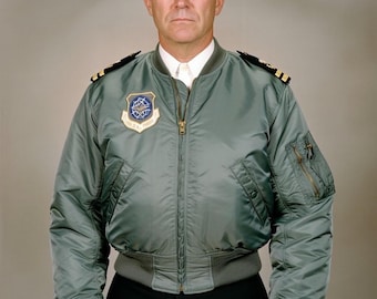 Vintage 70s I. Spiewak MA-1 Bomber Jacket: USAF Military Flight