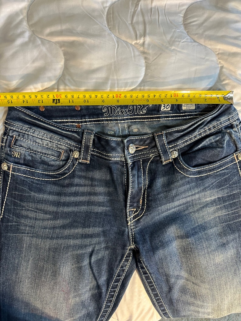 Miss Me Jeans Size 30, Insem: 31 Inches Back Pocket Patchwork - Etsy