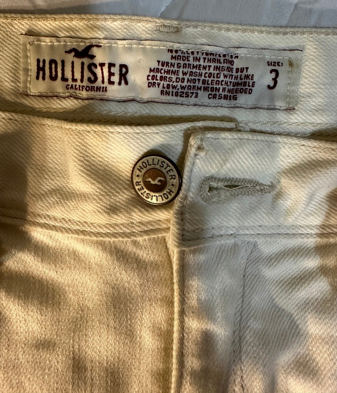 Vintage Holister Size 3 Denim Skirt With Belt Etsy