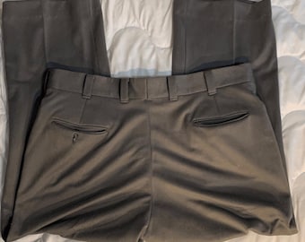 Vintage Men's 70s/80s Grey LEVI'S Action Slacks Polyester USA Made