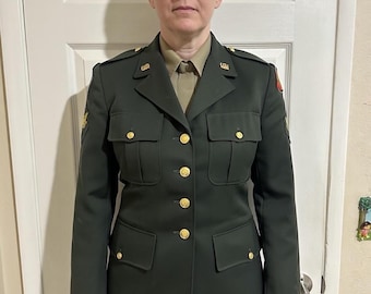 Vintage U.S. Army Dress Green Jacket Uniform Coat W/ Patches and Matching  Wool Blend Pants 40R Vietnam War - Etsy