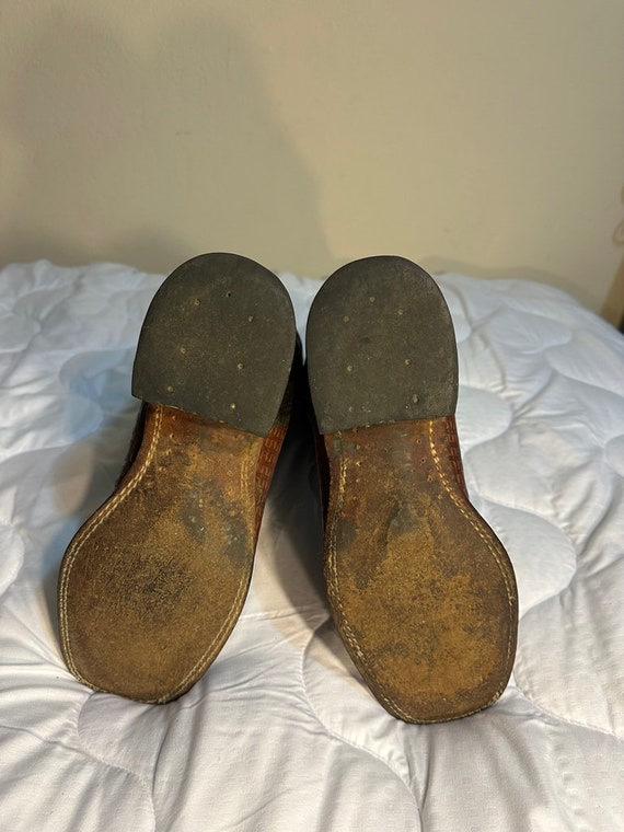 Boulet Cowboy girl Leather Boots Size 8C Women 10… - image 5